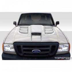 2004-2011 Ford Ranger Duraflex Viper Look Hood - 1 Piece