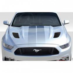 2015-2017 Ford Mustang Duraflex R-Spec Hood Vents - 2 Piece