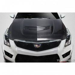 2016-2019 Cadillac ATS-V Carbon Creations DriTech OEM Look Hood - 1 Piece