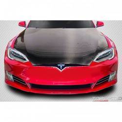 2016.5-2019 Tesla Model S Carbon Creations DriTech OEM Look Hood - 1 Piece