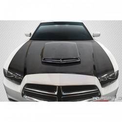 2011-2014 Dodge Charger Carbon Creations TA Look Hood - 1 Piece