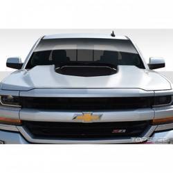 2016-2018 Chevrolet Silverado Duraflex ZL1 V2 Look Hood - 1 Piece
