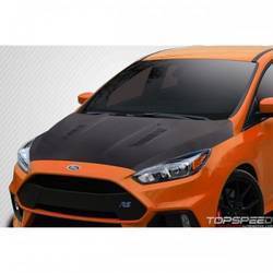 2016-2018 Ford Focus Carbon Creations RS Look Hood - 1 Piece