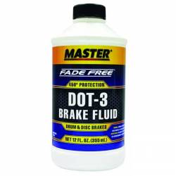 MASTER Brake Fluid DOT 3 ├ö├ç├┤ 12 Oz
