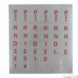 Automatic Transmission Shift Indicator Window or Decal Reverse Pattern