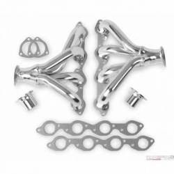 Flowtech Tight Fit Block Hugger Headers - Chrome