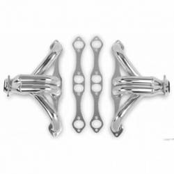 Flowtech Block Hugger Header - Chrome