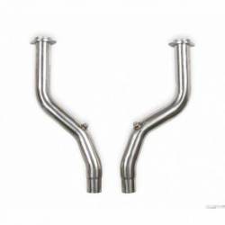 FLOWTECH OFF-ROAD MID-PIPES - POLISHED STAINLESS STEEL