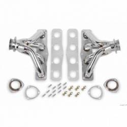 Flowtech Tight Fit Block Hugger Headers - Polished
