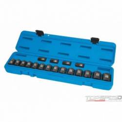 1/2  MET SOCKET SET 18PC SHORT