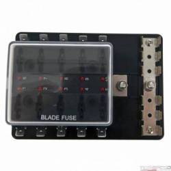 FUSE BLOCK 10 IND COV GROUND