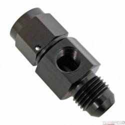 -6AN GAUGE ADAPTER BLACK