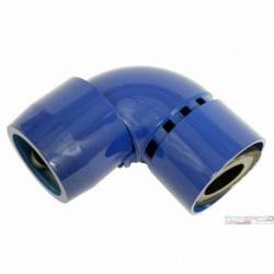 90 RAD. FLEX HOSE FITTING BLUE