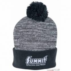 POM BEANIE BLACK/GREY STC41