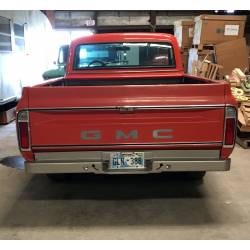 Orange 1972 GMC Genuine big block truck