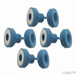 BLUE EXHAUST GROMMET 4PK