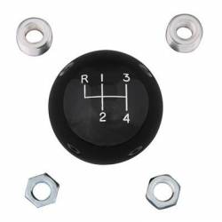 SHIFTER KNOB 4 SPD BLACK 16MM