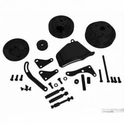 PULLEY KIT V SBC 69-86 BLACK