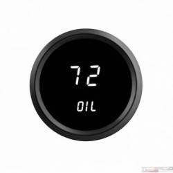 GAUGE DIGI OIL PRESSURE WHITE