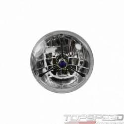 7IN. TRI-BAR HEADLIGHT W/BLUE DOT WI