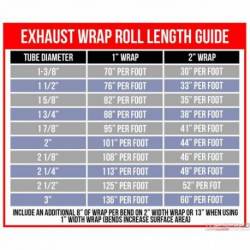 EXHAUST WRAP 1 X50  BLACK