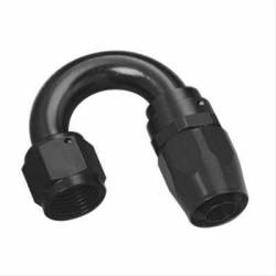 10AN 180 DEGREE HOSE END BLK