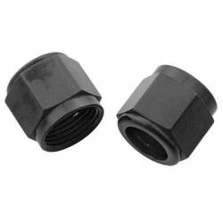 6 AN TUBE NUTS 2PK BLK
