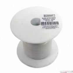 WIRE 18 GA 100 FT SPOOL WHITE