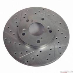 DRILLED & SLOTTED COATED ROTOR