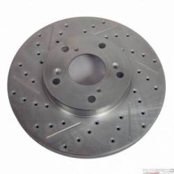 DRILLED & SLOTTED COATED ROTOR