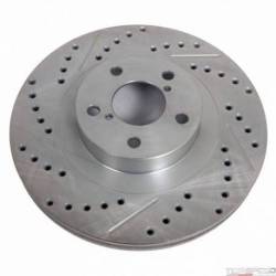 DRILLED & SLOTTED COATED ROTOR