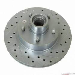 DRILLED & SLOTTED COATED ROTOR