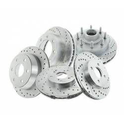 DRILLED & SLOTTED COATED ROTOR