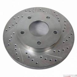 DRILLED & SLOTTED COATED ROTOR