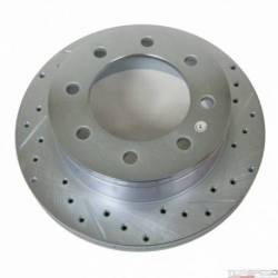 DRILLED & SLOTTED COATED ROTOR