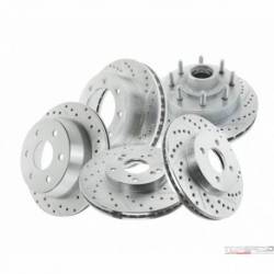 DRILLED & SLOTTED COATED ROTOR