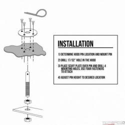 SS HOOD PIN KIT