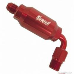 90 FUEL FILTER 6AN 3/8 RED