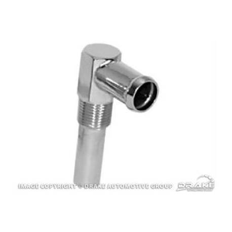 64-73 289 HTR HOSE ELBOW SILVR