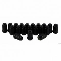 C7002B-SET 7/16 Spline Drive Lug Nuts Black Set of20