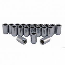 C6004-SET 1/2 Hex Lug Nuts Chrome Set of 20