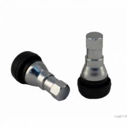 C504S Short Chrome Sleeve Rubber Valve Stem