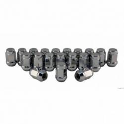 C1704H-SET 1/2 Bulge Acorn Lug Nuts Chrome - 3/4 Hex - Set 20