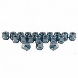 C1304B-SET 1/2 Bulge Open End Acorn Lug Nuts 3/4 Hex 20