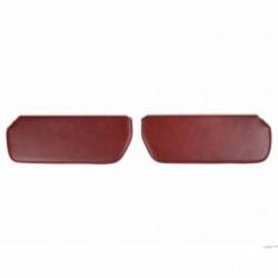 C/K Foamback Sunvisor Pair - Vinyl - Red