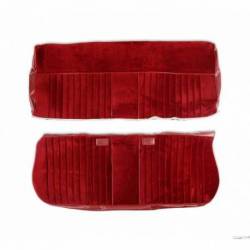 C/K Seat Upholstery Kit - Deluxe Pleat Cloth/Vinyl - Maroon/Burgundy