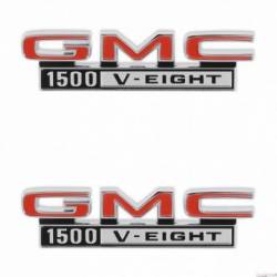 C/K Fender Badge Pair - GMC 1500 V-EIGHT