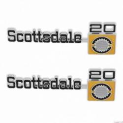 C/K Fender Badge Pair - Scottsdale 20