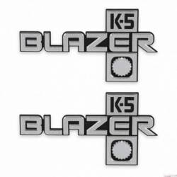 K5 Fender Badge Pair - Blazer 4WD