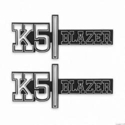 K5 Fender Badge Pair - Blazer 4WD